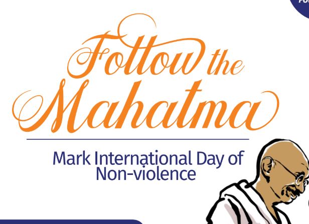 International Day of Non-violence (Sept 30 – Oct 5, 2018)